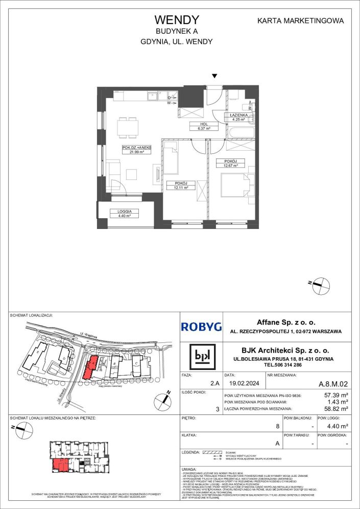 Mieszkanie 57.39 m&sup2; Gdynia Śródmieście: zdjęcie 94735025