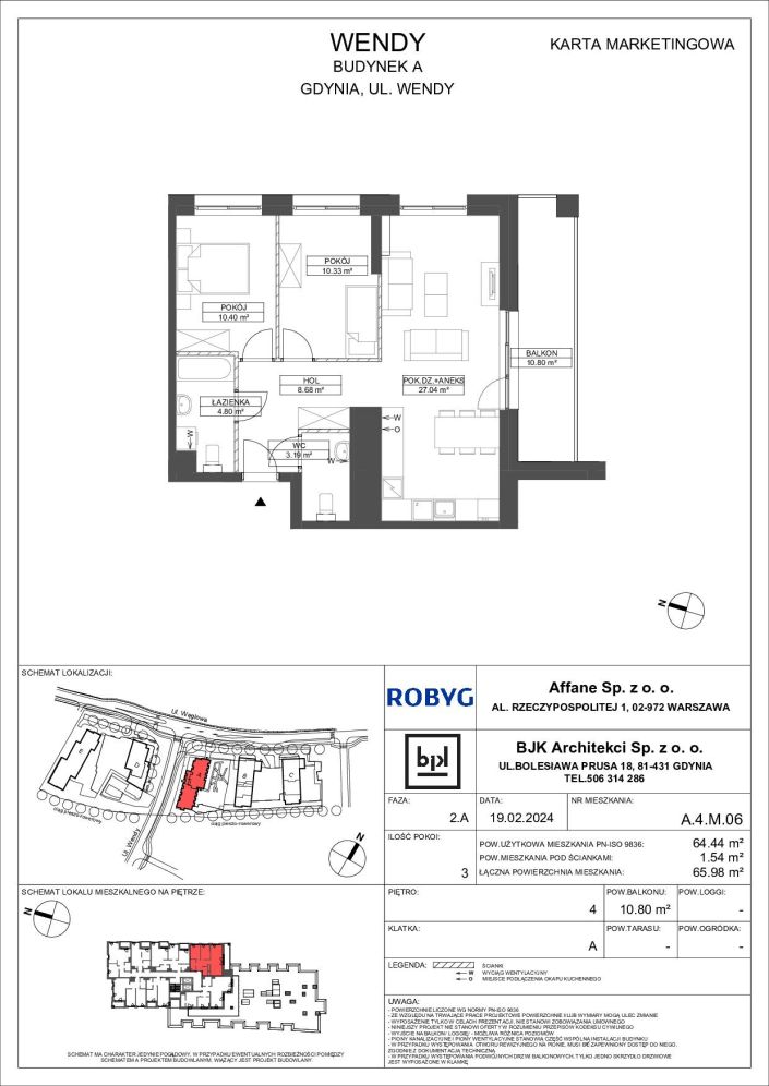 Mieszkanie 64.44 m&sup2; Gdynia Śródmieście: zdjęcie 94735029