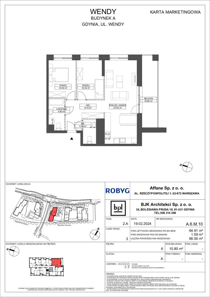 Mieszkanie 64.91 m&sup2; Gdynia Śródmieście: zdjęcie 94735036