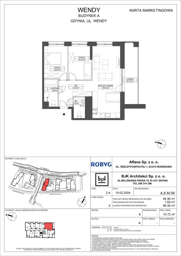 Mieszkanie 64.9 m&sup2; Gdynia Śródmieście: zdjęcie 94735043