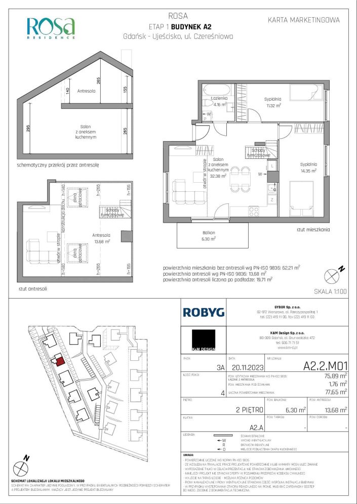 Mieszkanie 75.89 m&sup2; Gdańsk Ujeścisko: zdjęcie 94735790