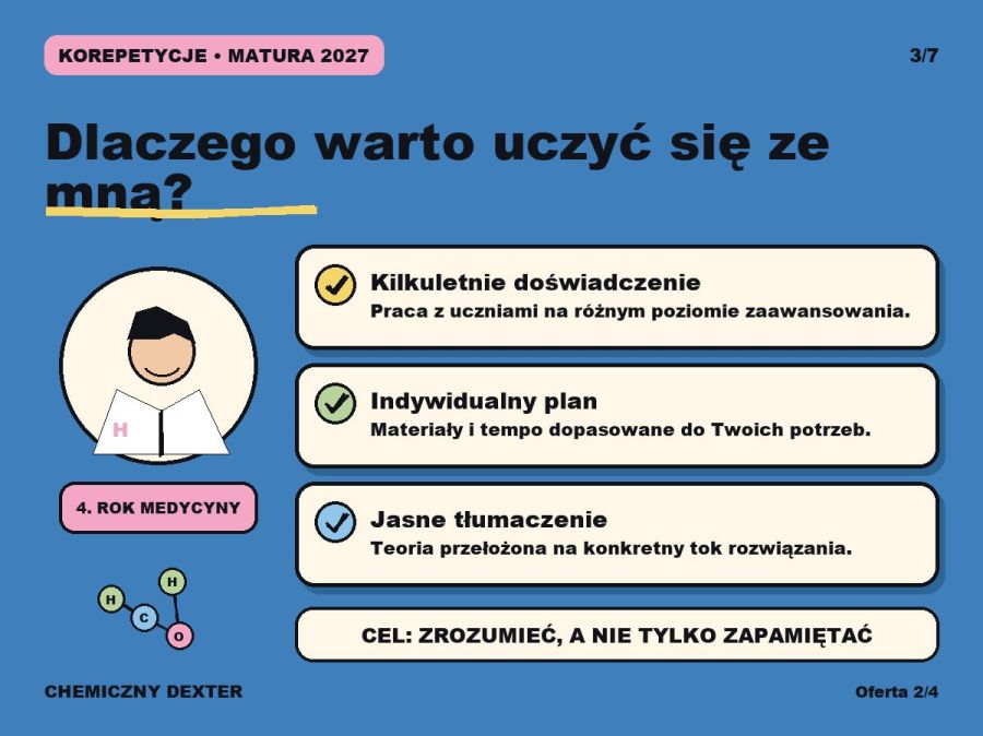 Korepetycje z chemii. Przygotowanie do matury u studenta Medycyny.: zdjecie 99284690