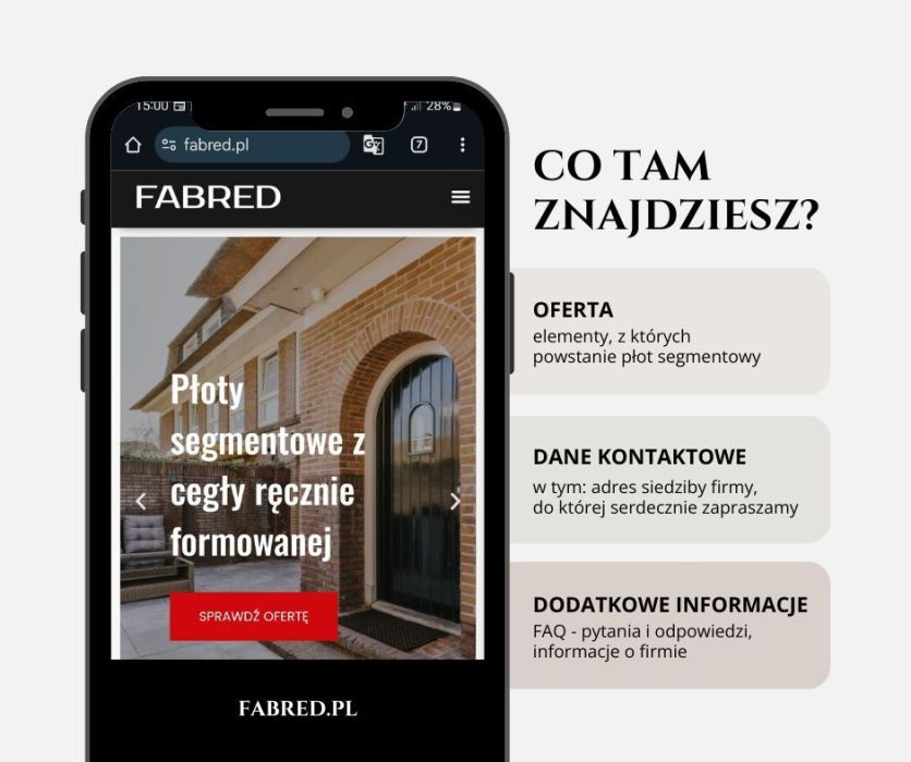 Ogrodzenia z cegły - Fabred: zdjecie 99031485
