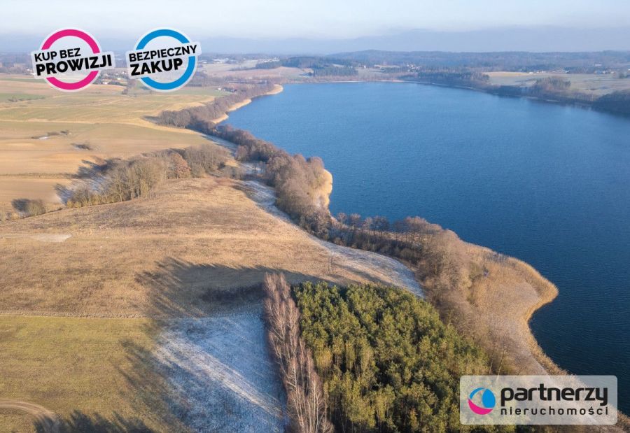 Działka z linią brzegową jeziora: zdjecie 95861477