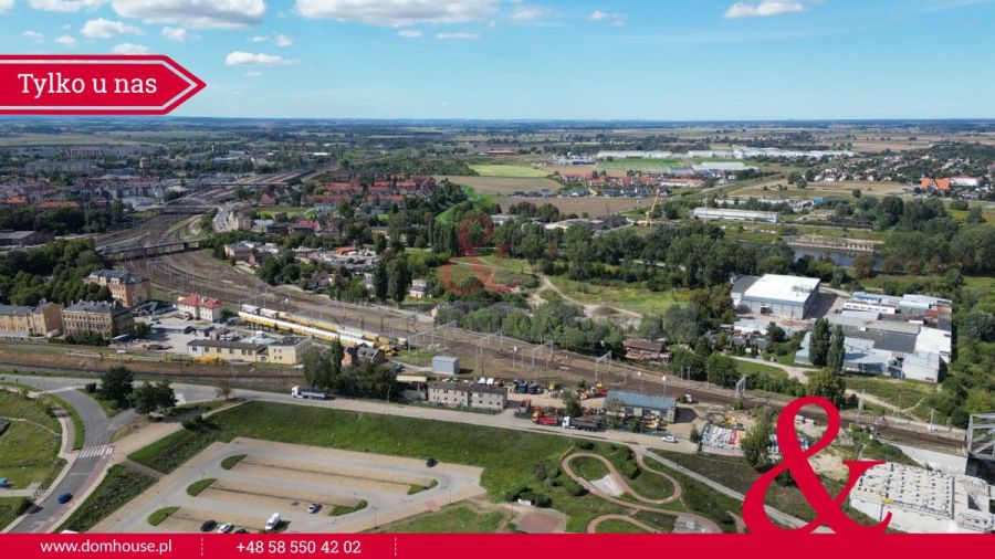Tczew - ziemia przemysłowa wzdłuż torów kolejowych: zdjecie 97216897