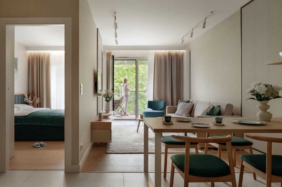 Remedium A.3.2 – gotowy apartament 60,46 m&sup2;, 3 pokoje, do 5 osób, loggia 7,60 m&sup2;, wyposażenie w cenie: zdjecie 98728133