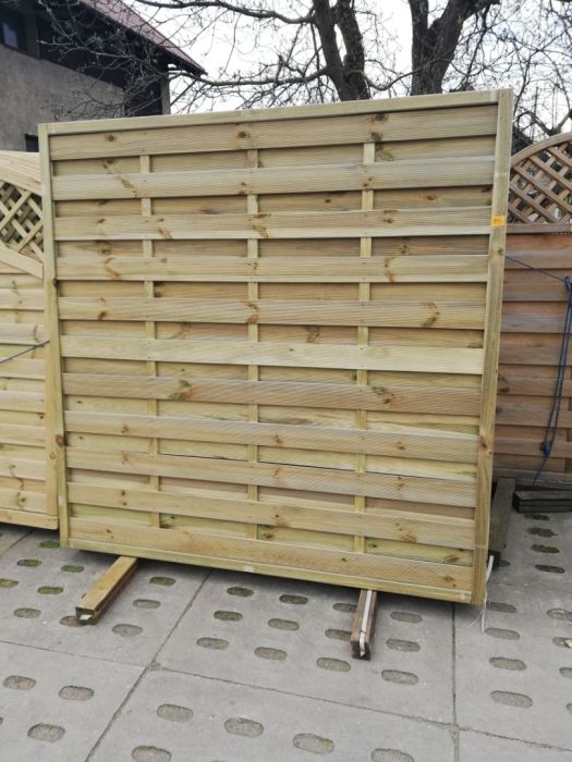 Płot, pergola z kratką drewniany: zdjecie 96558075