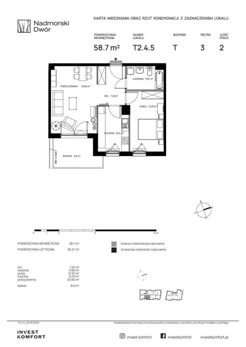 2-pok apartament z tarasem w Brzeźnie: zdjecie 97765466