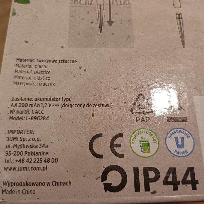Lampa solarna Gardenic L-871762 panel słoneczny energooszczędna: zdjecie 96837027