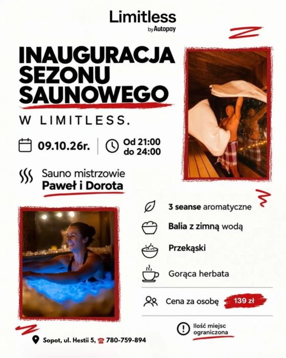 Inauguracja sezonu saunowego w Limitless: zdjecie 99545031