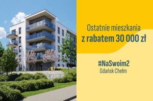#NaSwoim2 A.4.5 - 3 pokoje 59.01 m&sup2;, jasny południowy salon, balkon 6.05 m&sup2; i spokojne sypialnie: zdjecie 66217679