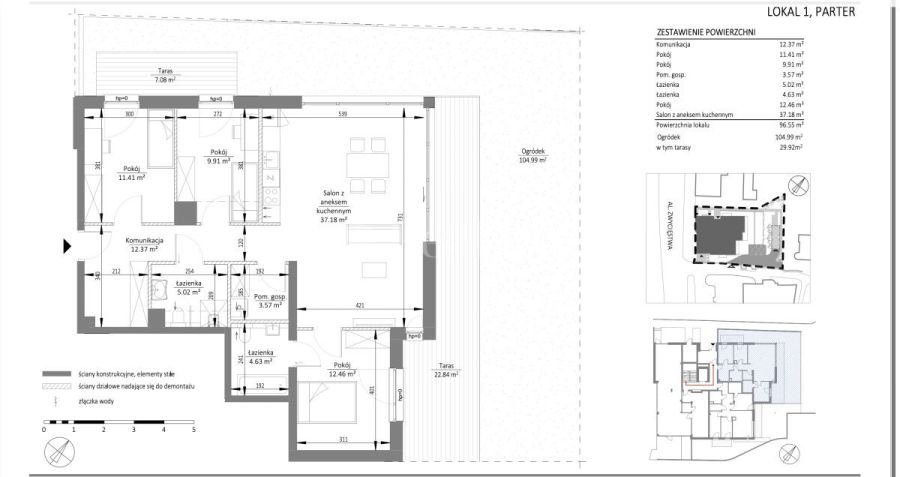 Apartament z ogródkiem 500m od morza: zdjecie 99553506