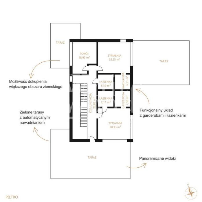 Ustronna willa, 400m2 powierzchni mieszkalnej: zdjecie 98428768