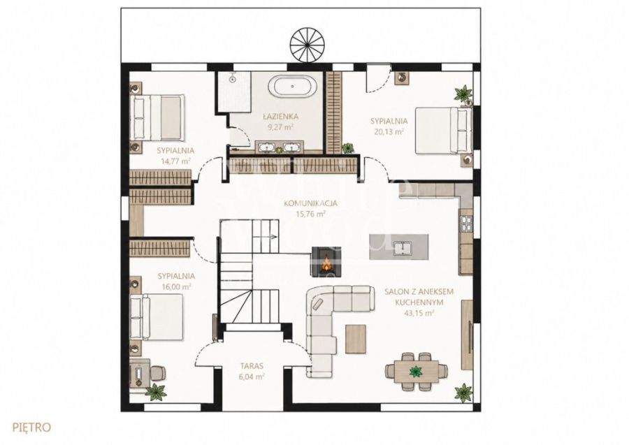 Modernistyczny i nowoczesny dom z tarasem na dachu: zdjecie 98691564