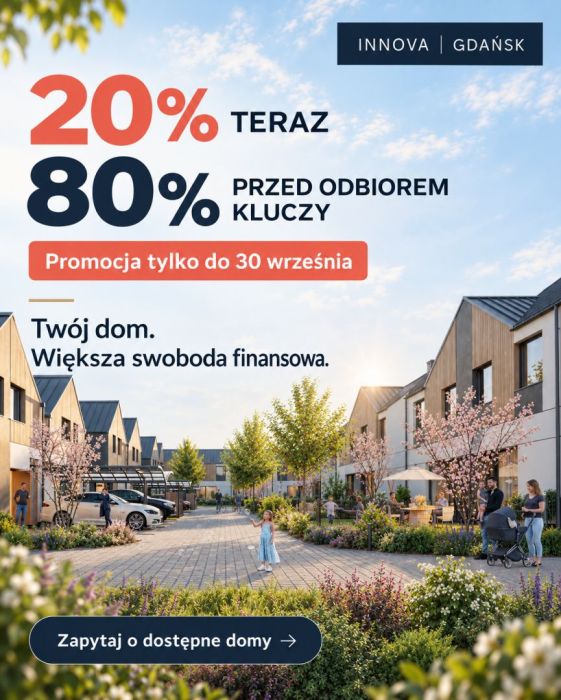 Dom 91 m² z ogrodem i poddaszem|Prywatne osiedle|Gdańsk Matarnia: zdjecie 99393854