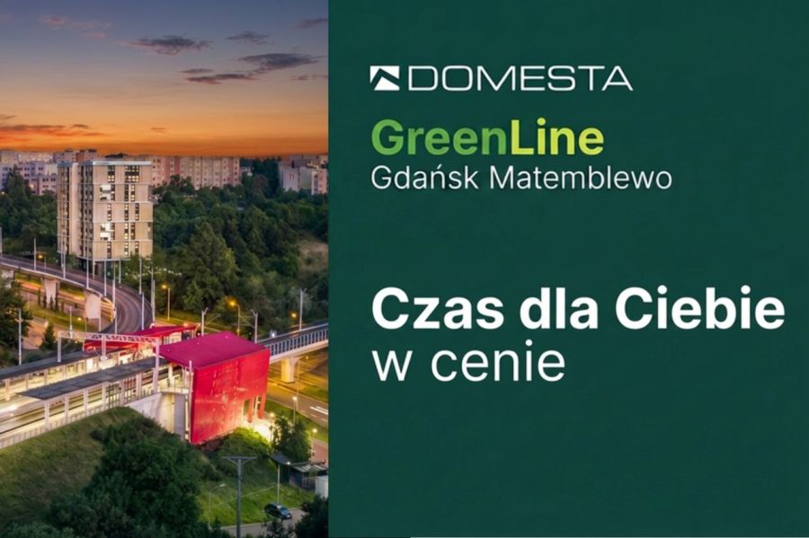 GreenLine B.7.1 - 2 pokoje 43.18 m&sup2; z loggią, dużą sypialnią i panoramą miasta
