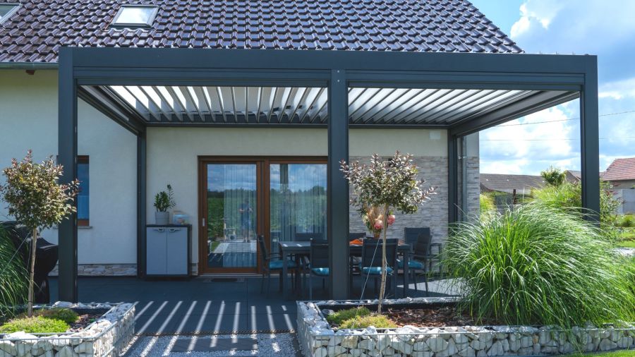 Zadaszenie pergola tarasowa lamelowa: zdjecie 97637684