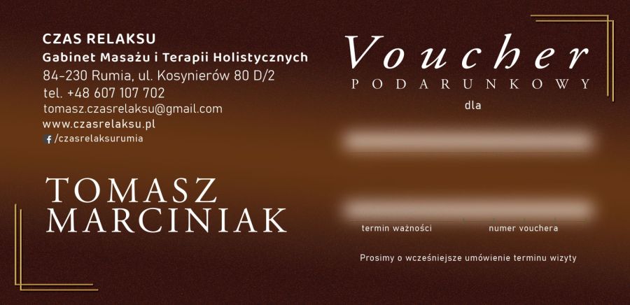 Voucher na masaż z Czas Relaksu: zdjecie 99038513