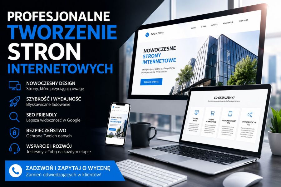 Profesjonalne tworzenie stron internetowych. Zadzwoń!