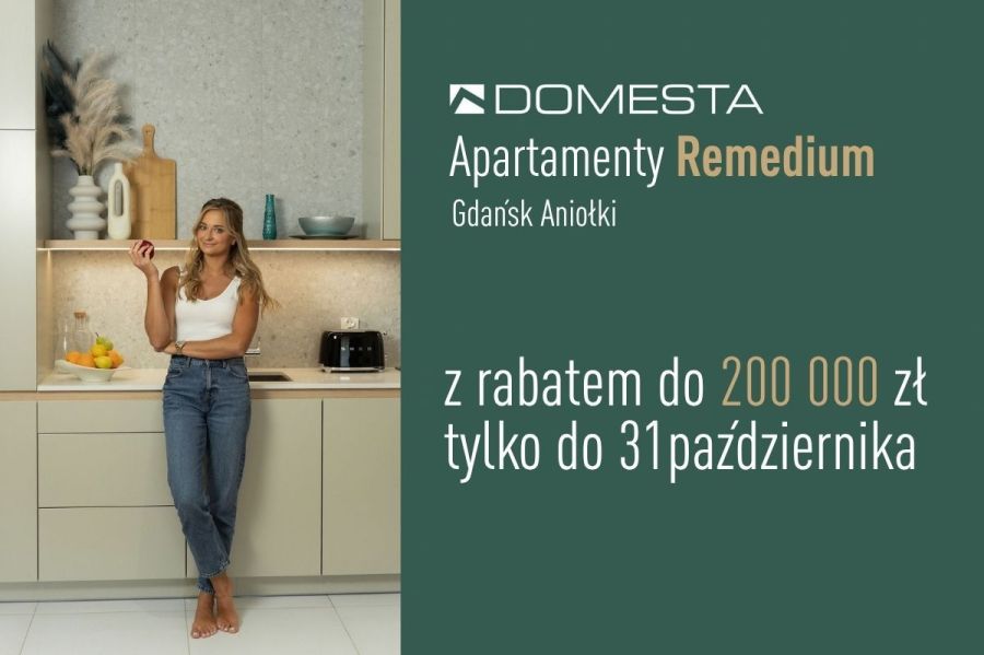 Remedium A.3.2 – gotowy apartament 60,46 m&sup2;, 3 pokoje, do 5 osób, loggia 7,60 m&sup2;, wyposażenie w cenie: zdjecie 99526844