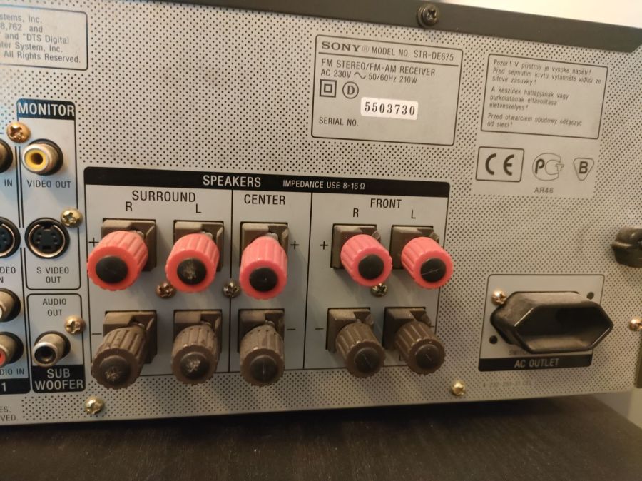 Amplituner Sony-STR-DE675 210w z kolumnami VK 100w: zdjecie 98011632
