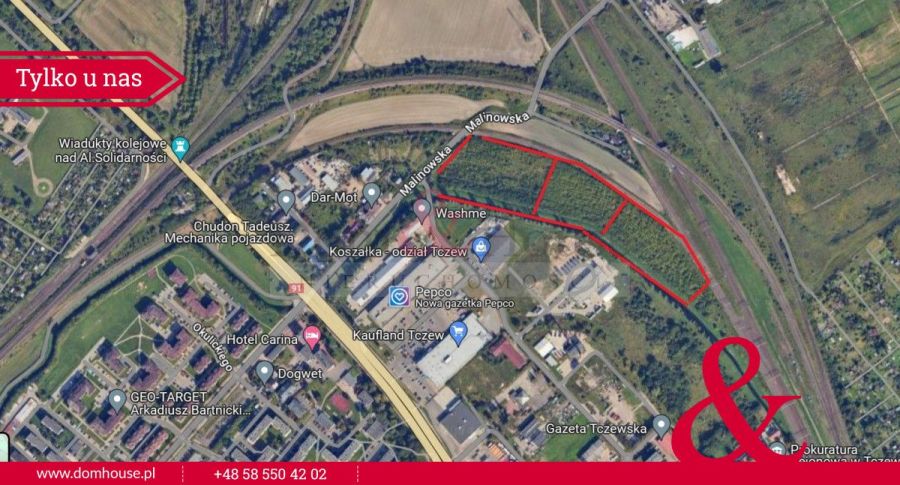 Działka z funkcją - usługi, produkcja w Tczewie: zdjecie 98865951