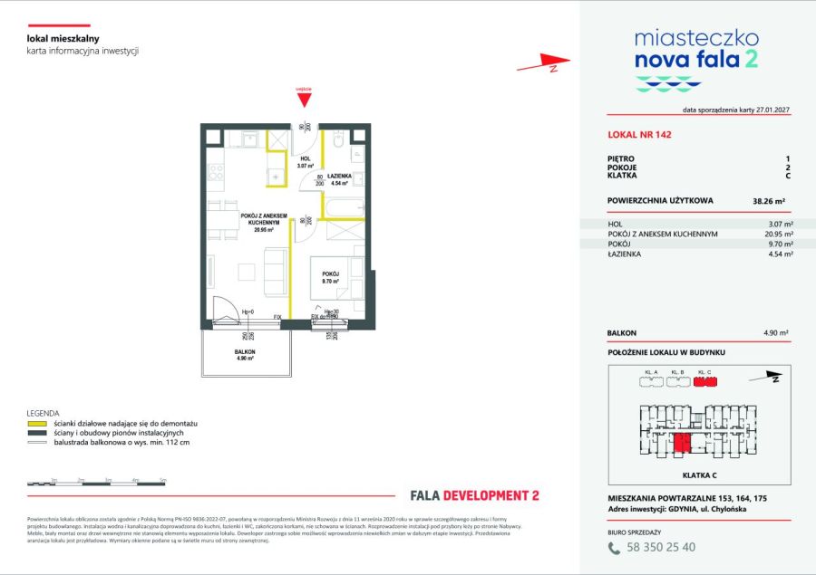 Mieszkanie z balkonem/38,26m2/ul.Morska, Gdynia: zdjecie 99410587