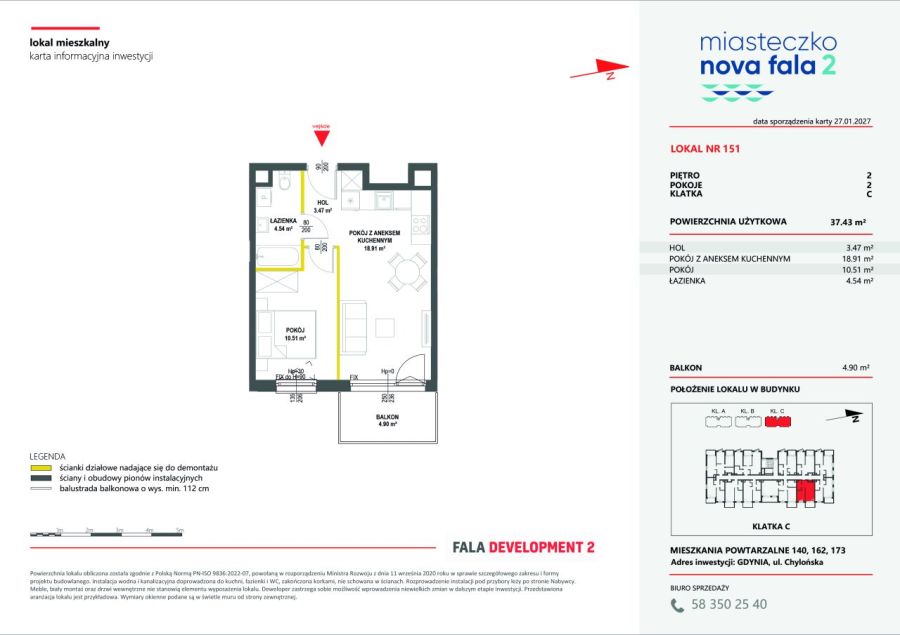 Zrobisz je po swojemu!/37,43m2/ul. Morska, Gdynia/Miasteczko Nova Fala: zdjecie 99410597