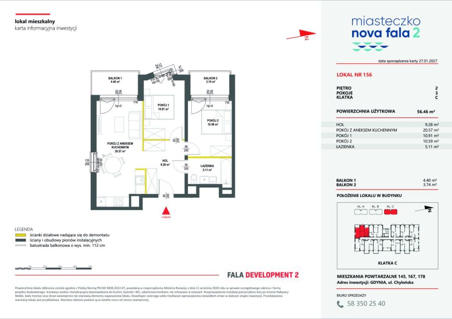 Nowe miejsce dla Twojej rodziny/56,46m2/ul.Morska, Gdynia: zdjecie 99410600