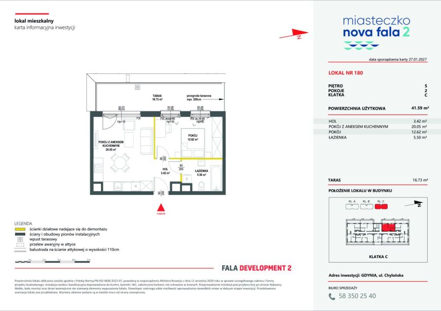 Mieszkanie z tarasem/41,59m2/ul.Morska, Gdynia: zdjecie 99410620