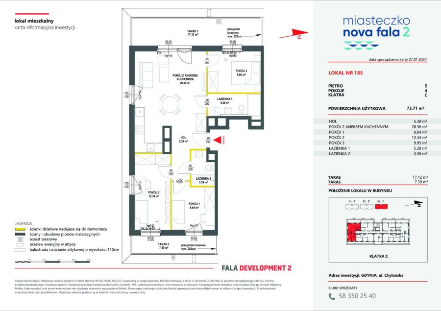 Mieszkanie idealne dla twojej rodziny/73,71m2/ul.Morska, Gdynia: zdjecie 99410622