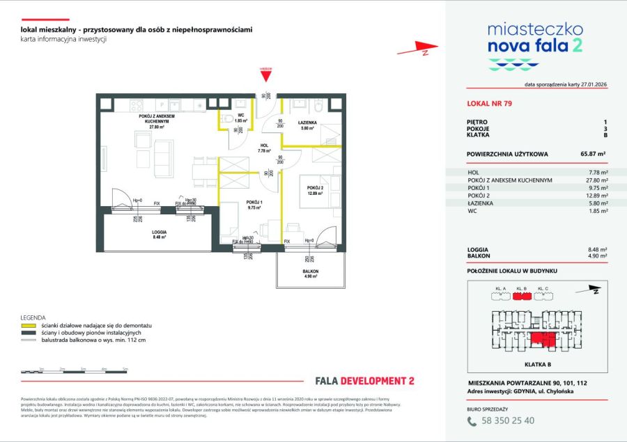 Mieszkanie 65,87m2 idealne dla Twojej rodziny/ul.Morska, Gdynia: zdjecie 99410655