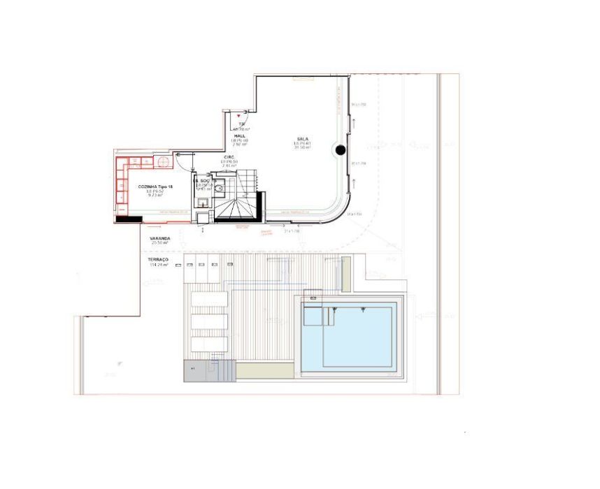 Dwupoziomowy apartament w Barreiro: zdjecie 98300390