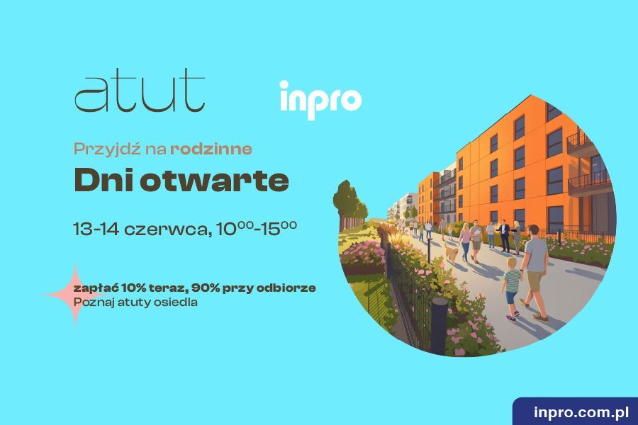 INPRO S.A. - Atut -  Gotowe do odbioru mieszkanie 3-pok. 66.28 m2 duży ogródek, łazienka i oddzielna toaleta