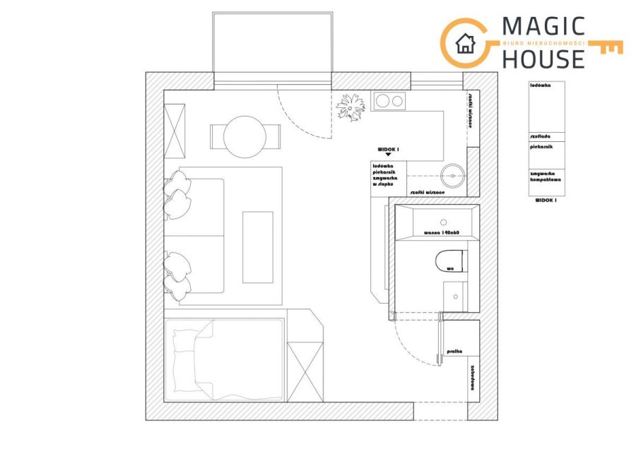 Gdańsk Śródmieście - studio z balkonem - Motława: zdjecie 98372444