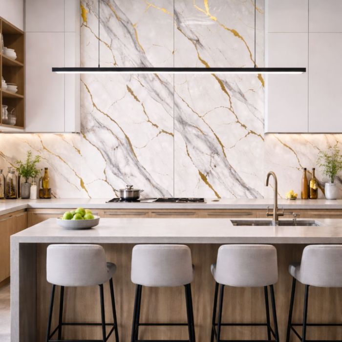 Płyta Ścienna Wielkoformatowa Połysk Panel 280x122 Marmur Wodoodporna: zdjecie 98403361