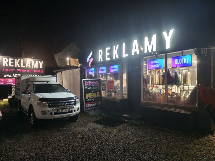 Reklamy: Projekt - Wykonanie - Montaż - Demontaż