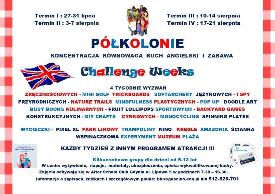 Challenge week - półkolonie językowe: zdjęcie 98440321
