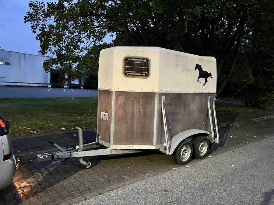 Blomert przyczepa konna na 2 konie dwukonna koniowóz Blomert