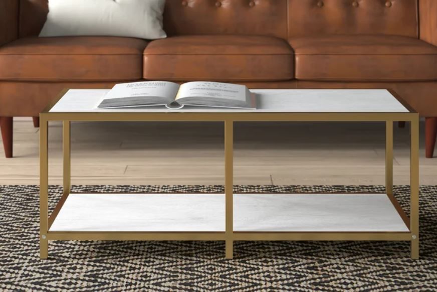 - 58% Nowy stolik kawowy firmy Mercury Row 110x50 cm  250zł: zdjęcie 98466548
