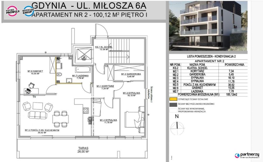 Nowe mieszkanie o pow. 100m2 Gdynia Redłowo: zdjęcie 98818395