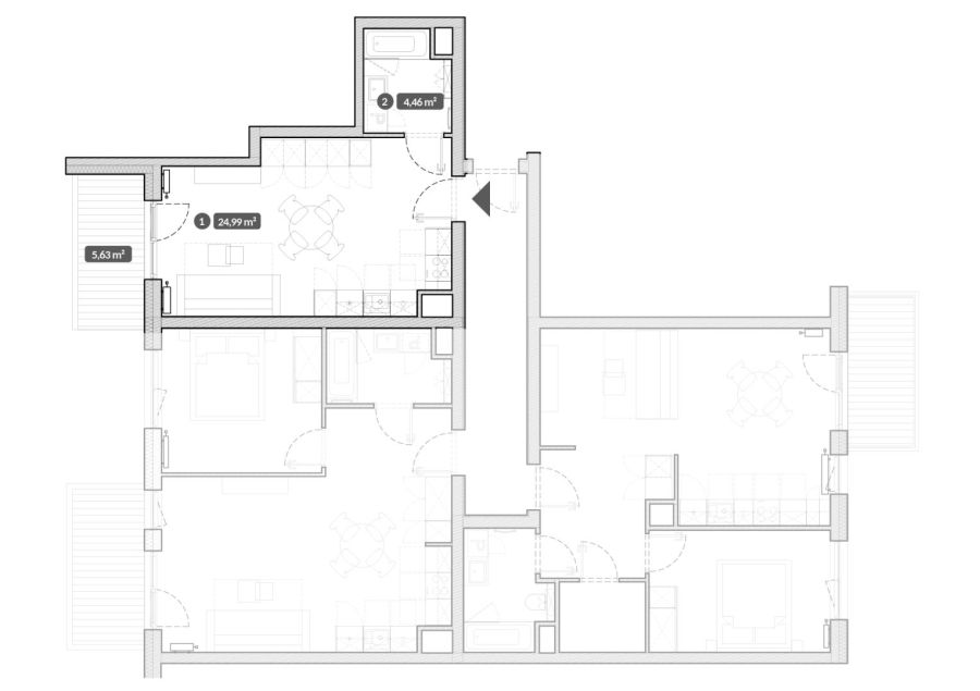 Kawalerka - Stępkarska 6B/52C - bez prowizji, prywatna siłownia: zdjęcie 98488075