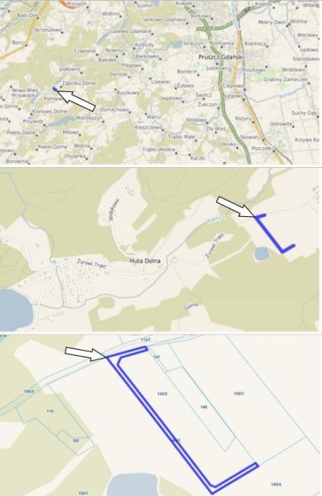 1/3 niewydzielonej części nieruchomości gruntowej niezabudowanej Pruszcz Gdański: zdjęcie 98515638