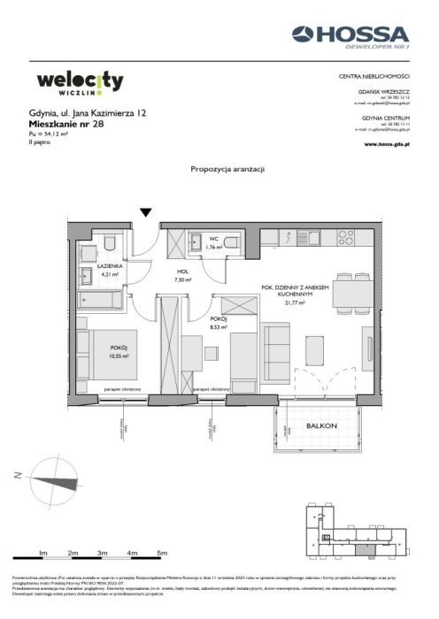 Welocity Wiczlino Gdynia 54.1m<sup>2</sup>: zdjęcie 98539203