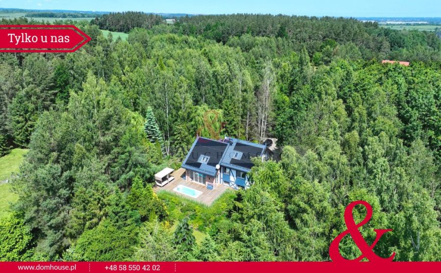 Piękna posiadłość, 1.2ha, dom z basenem, staw, las: zdjecie 98866773
