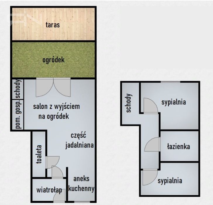 Bezczynszowy| Ogród| 2xparking| Urządzone: zdjęcie 98549506