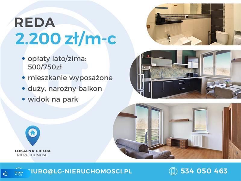 Reda, 2 pokoje, umeblowane, 2200 zł