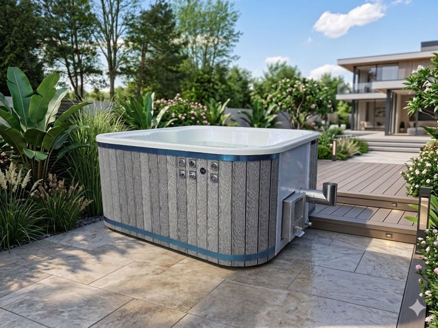Balia ogrodowa Jacuzzi na drewno: zdjecie 98581078