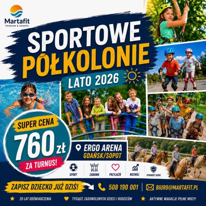 Sportowe półkolonie -Ergo Arena Gdańsk/Sopot