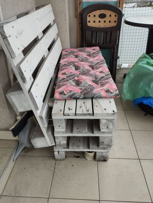 lawka ogrodowa z palet: zdjęcie 98608223